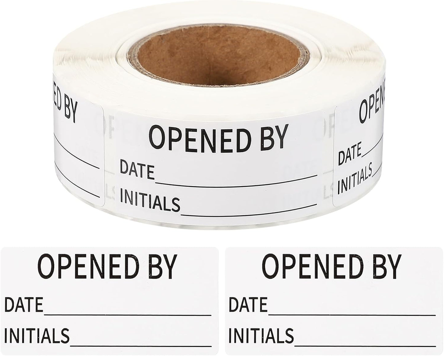 PATIKIL 500 Pcs Expired Date Label Stickers Roll, 2 x 1 Inch Removable Inventory Labels Adhesive Food Sticker Roll for Marking Organizing Inventory and Food Container, White and Black