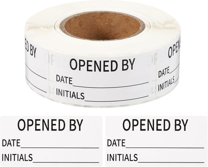 PATIKIL 500 Pcs Expired Date Label Stickers Roll, 2 x 1 Inch Removable Inventory Labels Adhesive Food Sticker Roll for Marking Organizing Inventory and Food Container, White and Black