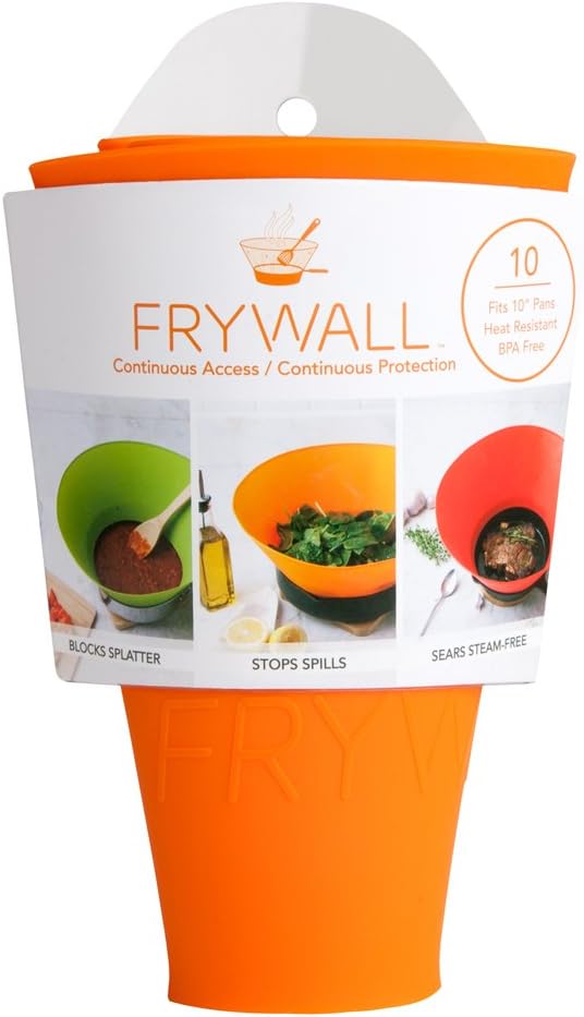 Frywall 10 (Medium) - Red - Splatter Guard, as Seen on Shark Tank