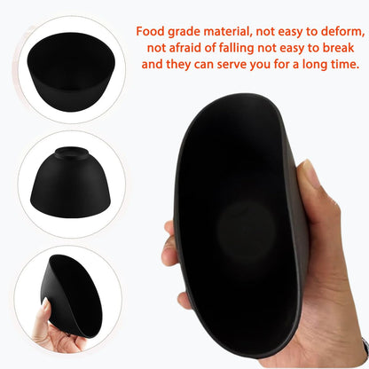4 Piece Silicone Bowl, Silicone Mixing Bowl Set, Reusable Facial Bowls for Estheticians for Salon Spa or Home Beauty Tools (2 Large 2 Medium)