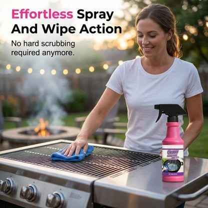 120ml Heavy Duty Grill Degreaser Spray, 2026 Upgrade BBQ Grill Cleaner, Multi-Surface Grease Remover for Outdoor Grill & Kitchen Oven, Stainless Steel Degreaser (1 PC)