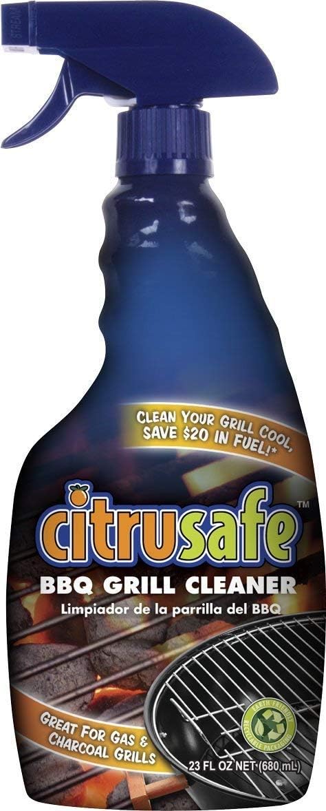 Grill Cleaning Spray - BBQ Grid and Grill Grate Cleanser by Citrusafe (3, 23oz)