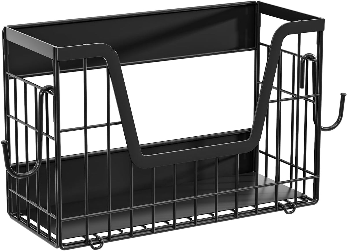 2 Set Magnetic Shelf for Fridge, Potato & Onion Storage Bins, Magnetic Fruit Basket for Refrigerator Pantry Kitchen Counter Laundry Organizer, Fridge Magnetic Spice Rack Magnet Fridge Storage