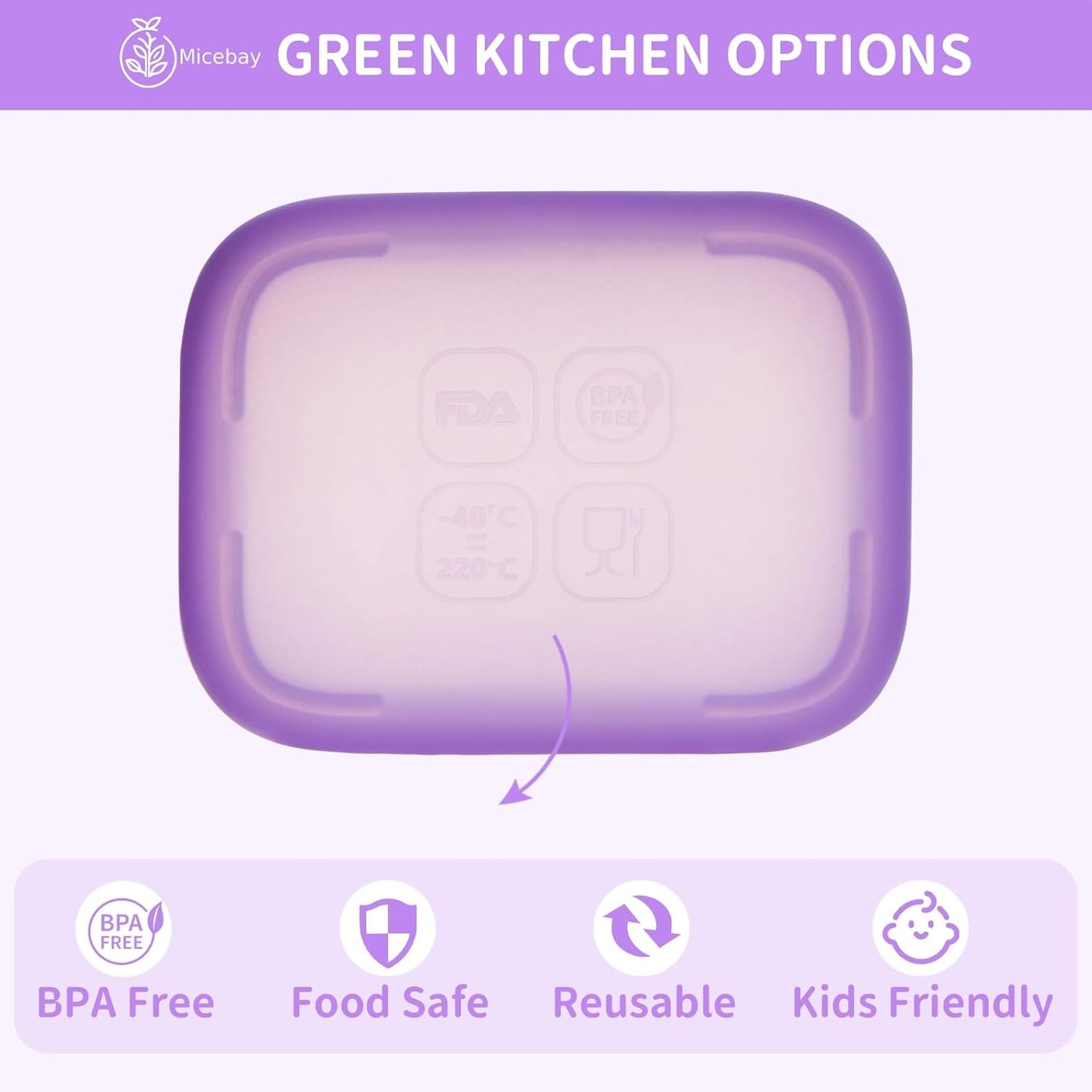 MICEBAY 2-Pack Leak-Proof Salad Dressing Container To Go, Food Grade Silicone Sauce Containers for Bentgo Lunch Box, Reusable Condiment Cups with Lids for Small Snacks - 2.6 oz (Sky Blue & Black)