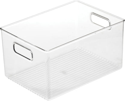iDesign Recycled Plastic Pantry Storage Bin – Linus Collection - Clear