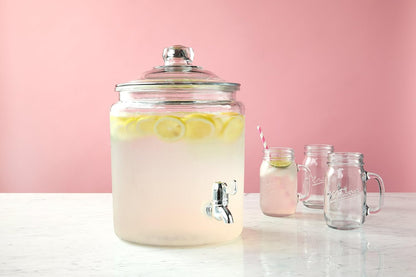 Anchor Hocking Heritage Hill Glass Drink Dispenser, 2 Gallon