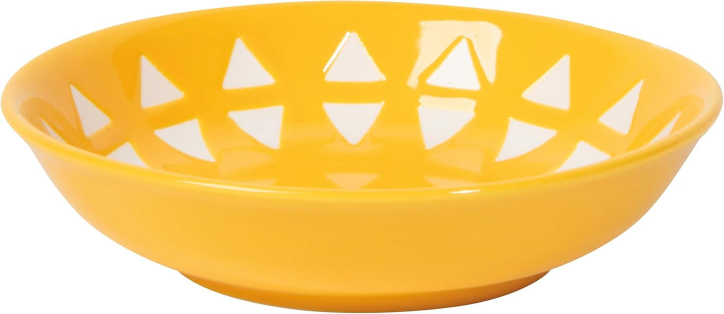 Now Designs Dewdrop Pinch Bowls Set of 6, 100% Stoneware, 2 oz Capacity, Dishwasher & Microwave Safe
