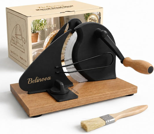 Sourdough Bread Slicer, Adjustable Thickness, Hand Crank