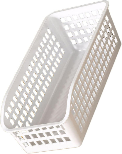 Storage Basket for Kitchen Organizer with Handle, PP Cabinet Basket Bin for Pantry and Bathroom Use