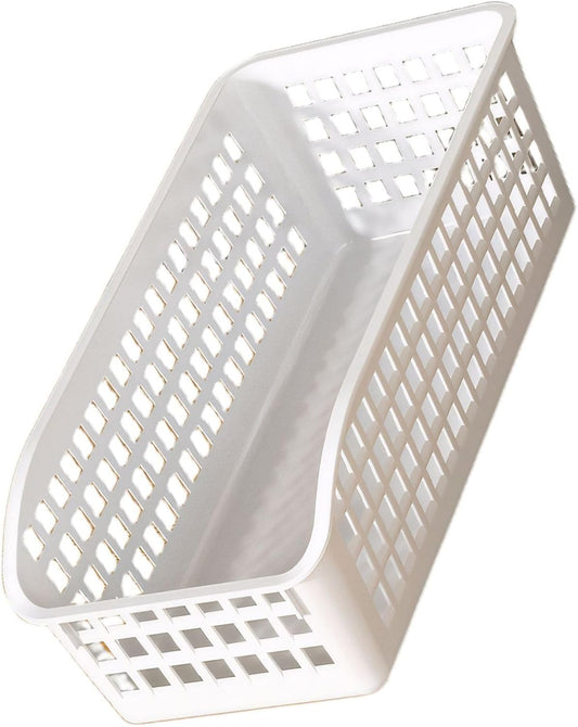 Storage Basket for Kitchen Organizer with Handle, PP Cabinet Basket Bin for Pantry and Bathroom Use