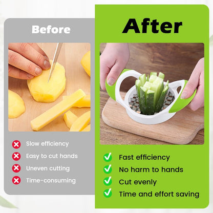 French Fry Cutter for Potato Stainless Steel French Fry Slicer