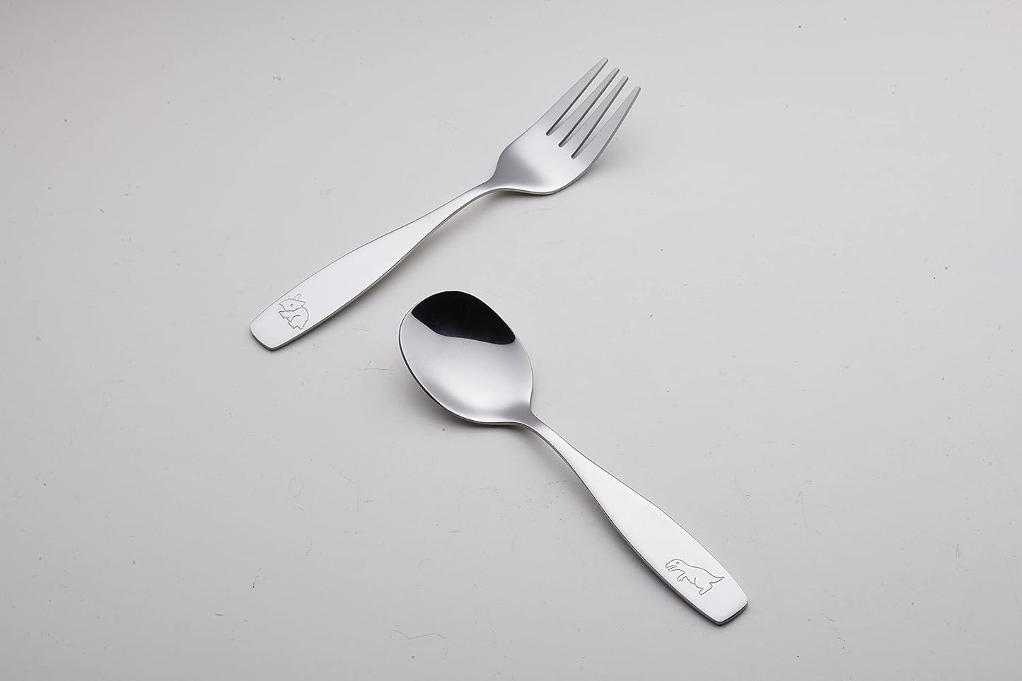 ANNOVA Kids Silverware Children's Safe Flatware Set Stainless Steel - Children Forks, Children Tablespoons, Toddler Utensils, Metal Cutlery Set for LunchBox (Rainbow, 6)