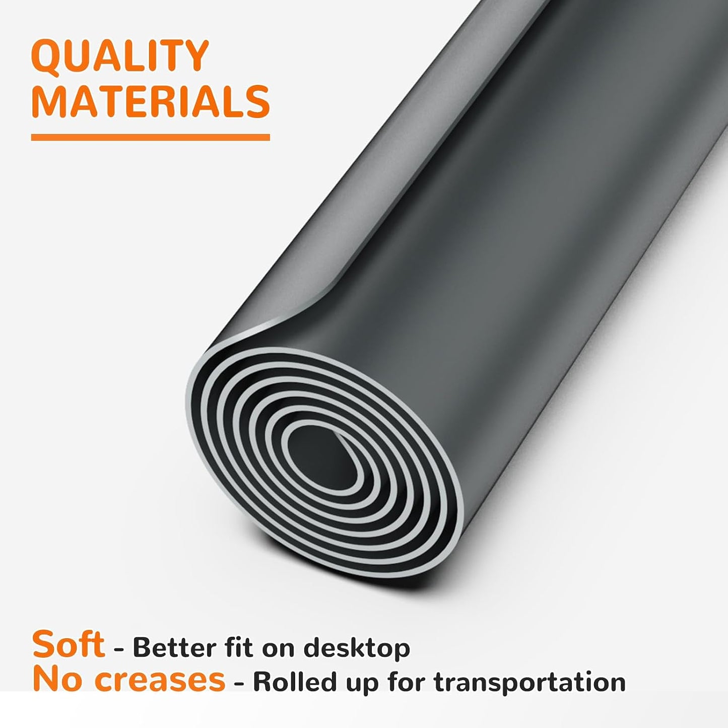 Warome Silicone Mat,78.7”x 23.6” Heat Resistant Mats for Countertop,Extra Large Countertop Protector Mat, Multi-functional Cuttable Kitchen Counter Mat, Silicone Mats for Kitchen Counter/Crafts- Grey
