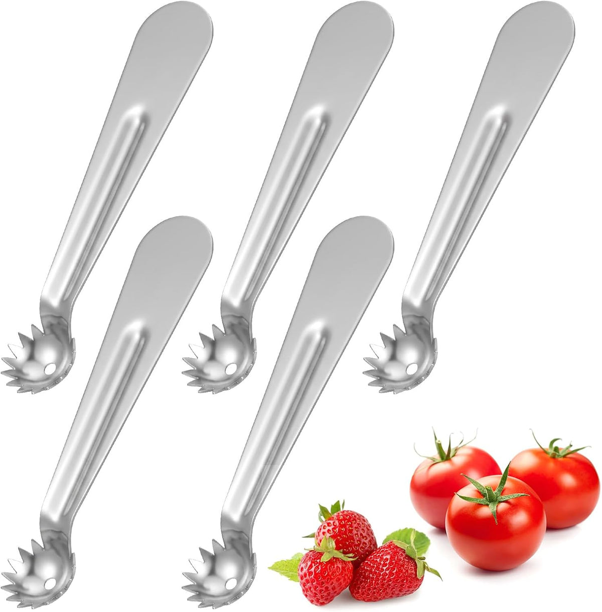 5 Pcs Tomato Stem Corer, Strawberry Huller Tool