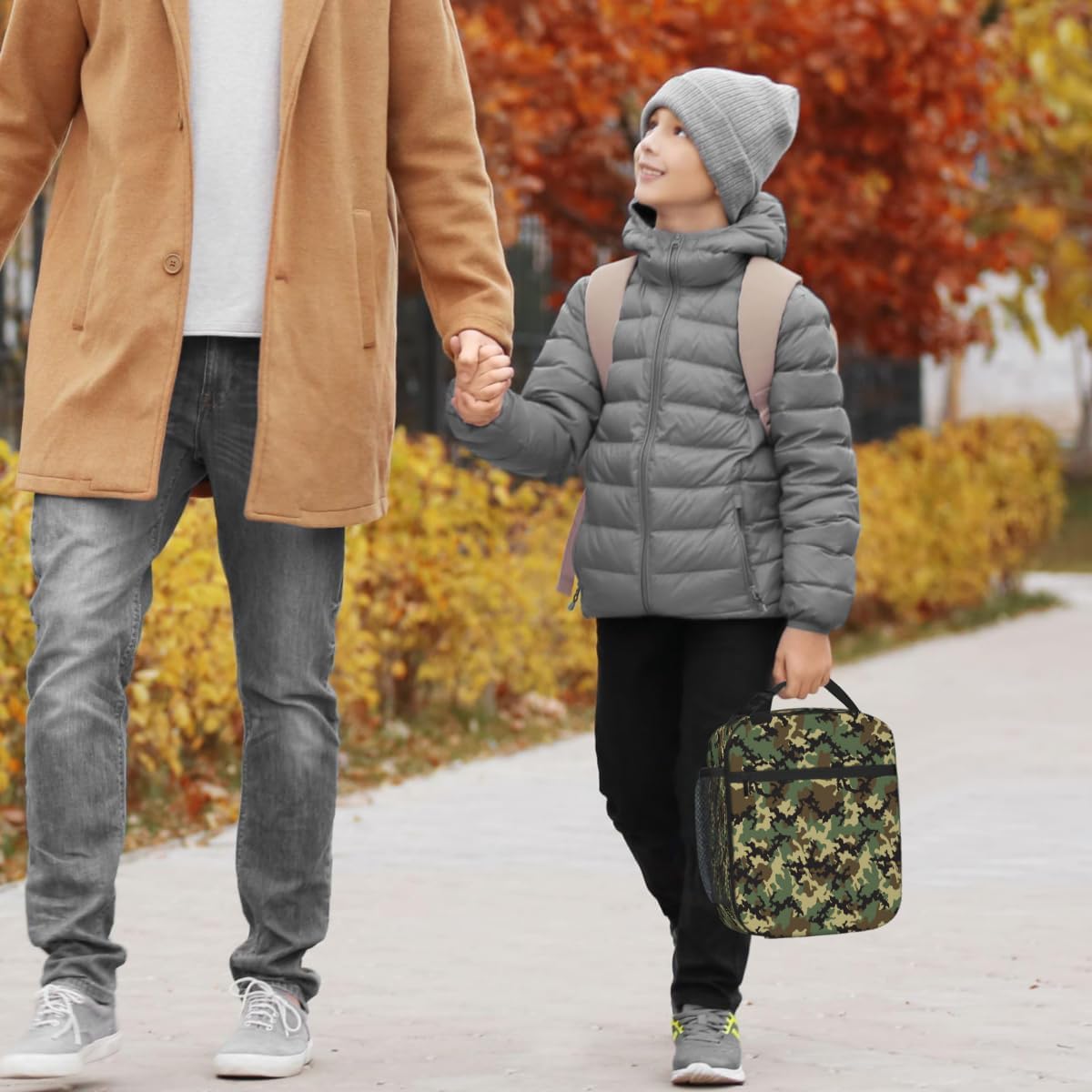 Rainbow Leopard Lunch Box Thermal Cooler Bento Tote Bags Portable Insulated Lunch Bag for Girls Teens, Kids Lunch Bags for School Beach Picnic Travel