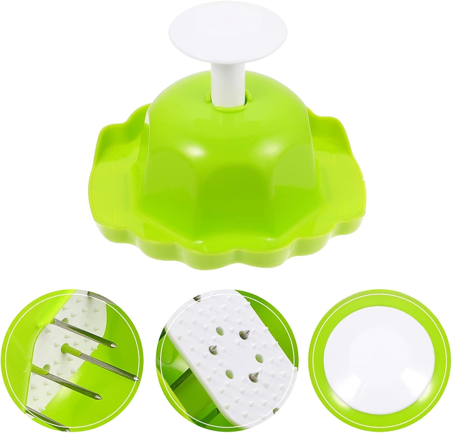 Hand Held Grater 2pcs Food Safety Holder for Mandolin Slicer Grater for Kitchen Food Slicer Cutter for Mandoline Cutting Green Multipurpose