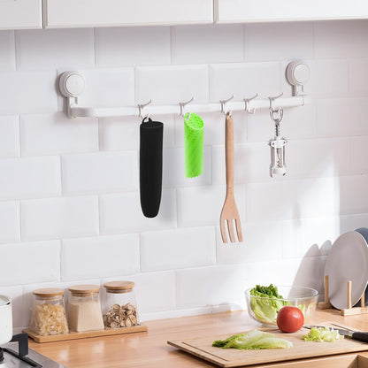 Silicone Garlic Peeler Tube Roller (Black,Green)