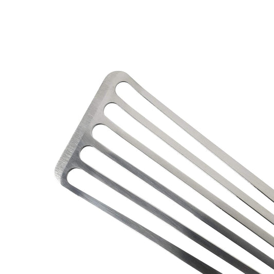 Fish Spatula, 2 Pack Stainless Steel Metal Spatula, Slotted Spatulas for Cooking, Flipping, Turning, Frying and Grilling