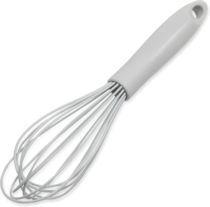 Chef Craft Premium Silicone Wire Cooking Whisk, 10.5 Inch, Red
