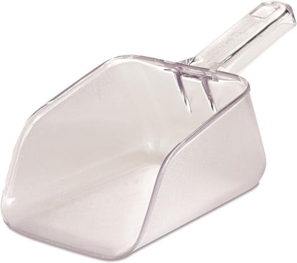 Rubbermaid Commercial Products Bouncer Ice Scoop 32 Ounce Clear for Ingredient Bins or Freezer Small Plastic