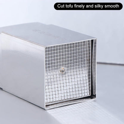 Stainless Steel Tofu Shredding Mold, Manual Tofu Slicer Holder, Chrysanthemum Tofu Cutting Tool, Multifunctional Fast Slicer for Home Hotel Restaurant Kitchen Cooking, Dishwasher Safe