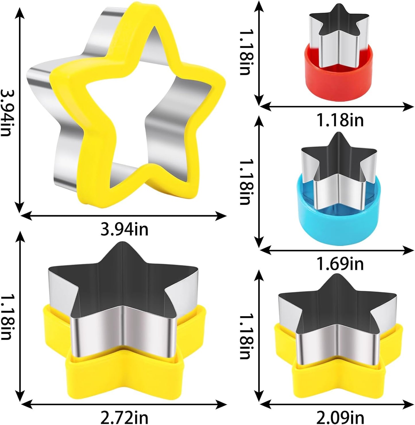 Fruit Cutters Shapes for Kids 22 Pcs, Mini Cookie Cutters Set, Vegetable Cutter with Food Picks