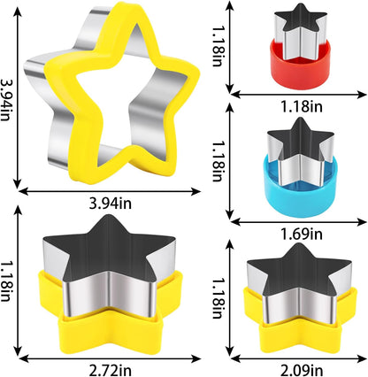Fruit Cutters Shapes for Kids 22 Pcs, Mini Cookie Cutters Set, Vegetable Cutter with Food Picks