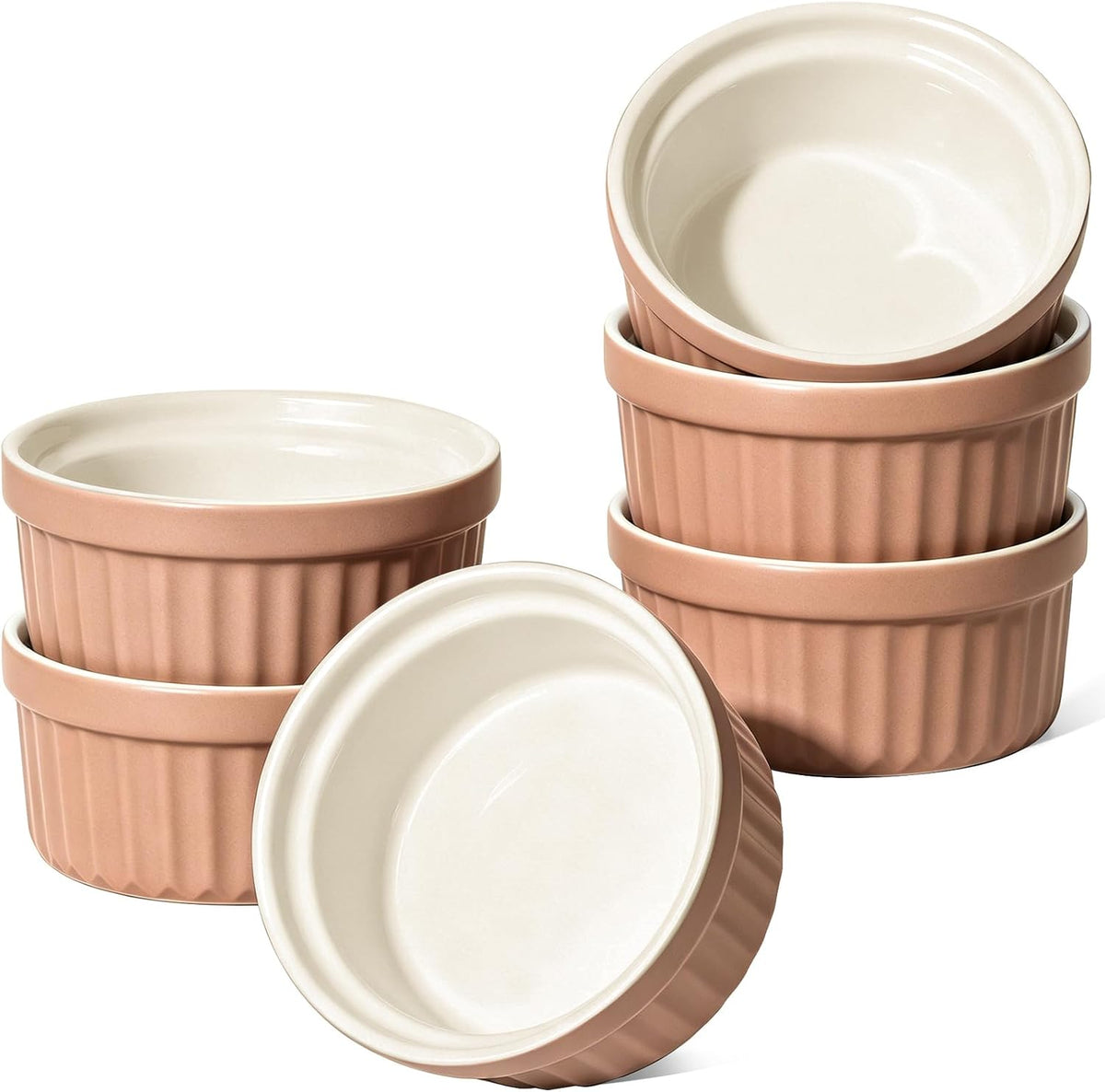 LE TAUCI Sauce Cups 2 OZ, Set of 6, White