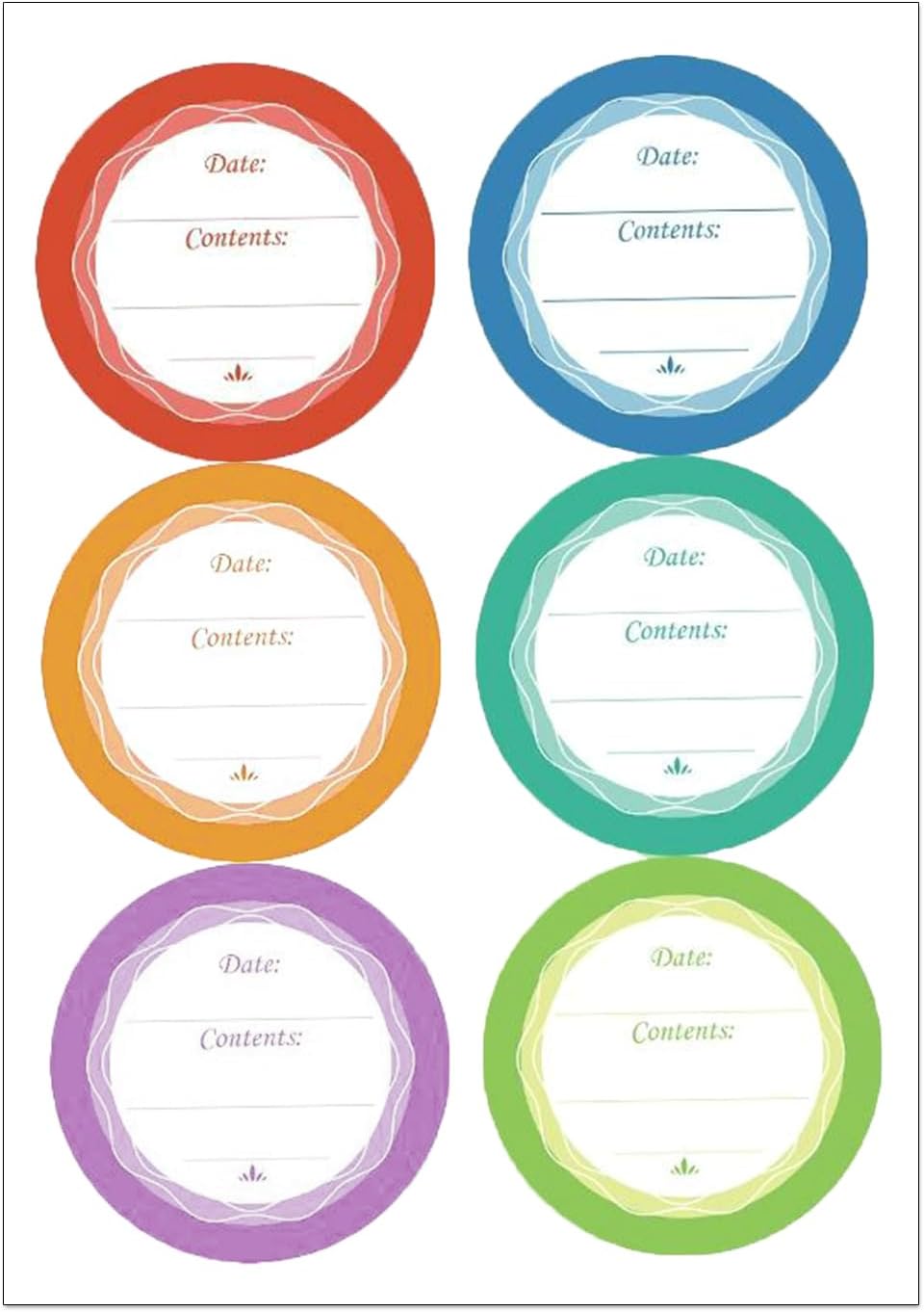 Round Date Stickers Food Labels Removable Food Date Stickers Food Date Labels Self-Adhesive Labels Stickers