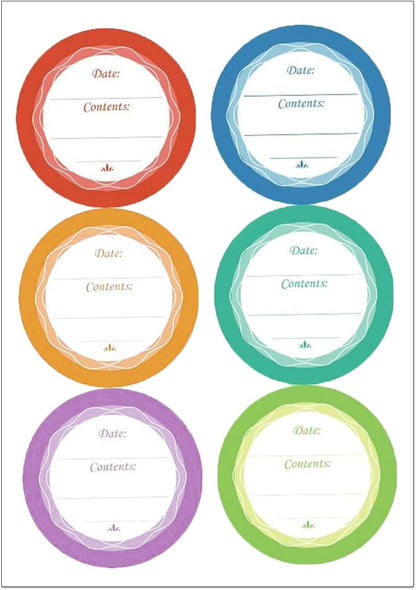 Round Date Stickers Food Labels Removable Food Date Stickers Food Date Labels Self-Adhesive Labels Stickers
