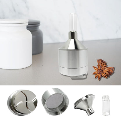 Spice Grinder【2.2 inch Silver】Pepper Grinding Set