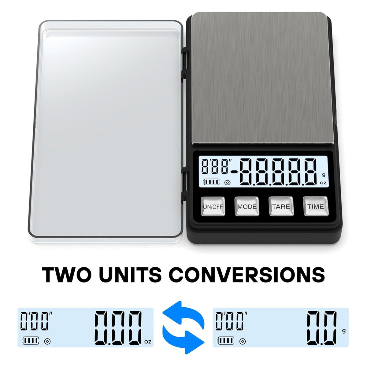 WEIGHTMAN Espresso Scale with Timer 1000g x 0.1g, Small Thin Coffee Scale