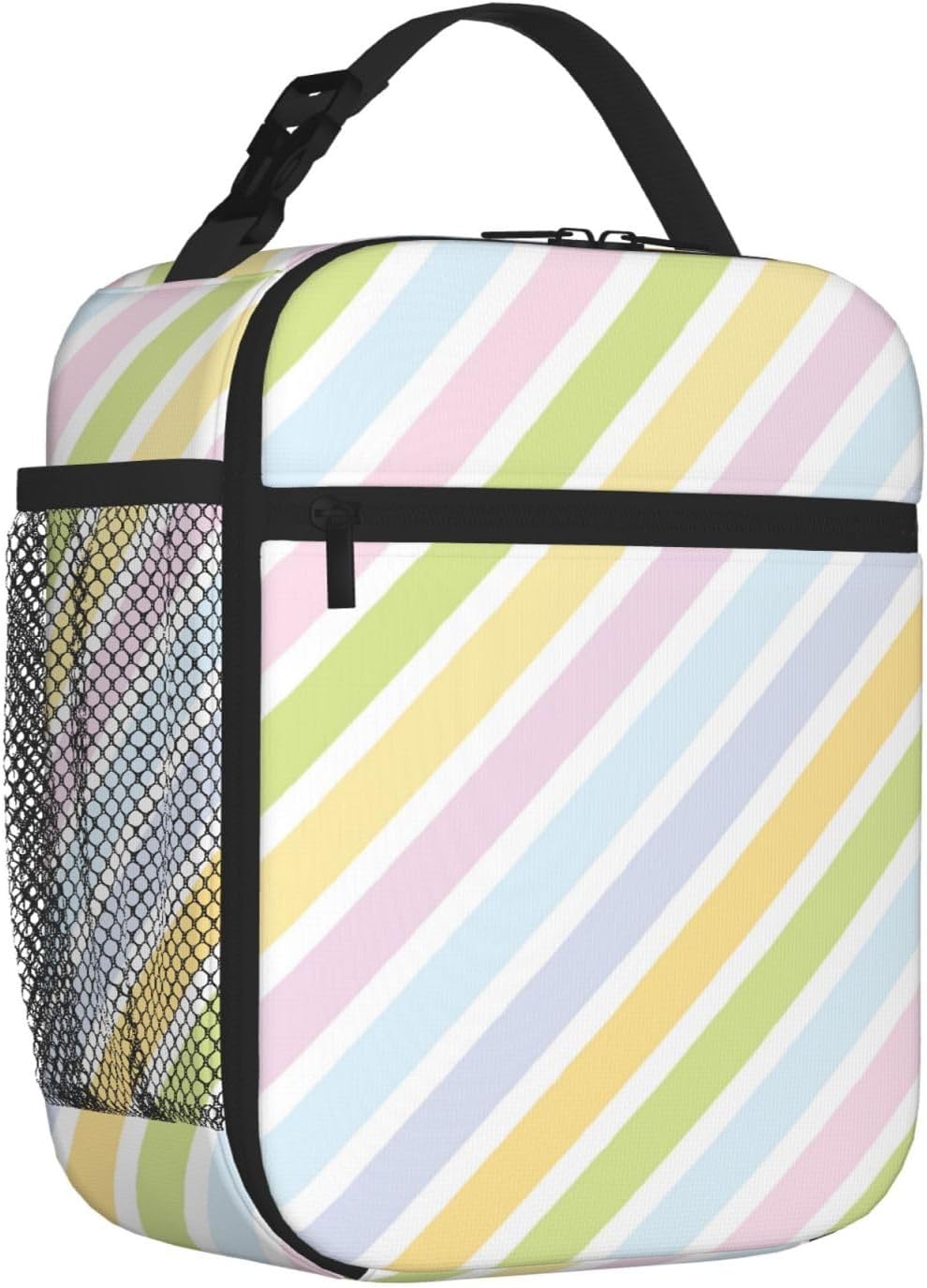 70s Retro Mushroom Floral Insulated Lunch Bag Reusable Cooler Lunch Box Portable Leakproof Thermal Container Tote Bags for Girls Boys School Travel