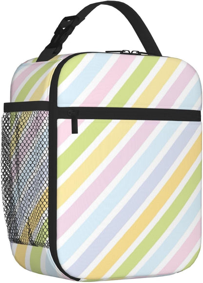 70s Retro Mushroom Floral Insulated Lunch Bag Reusable Cooler Lunch Box Portable Leakproof Thermal Container Tote Bags for Girls Boys School Travel