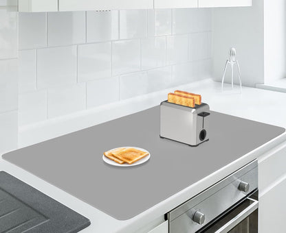 AECHY Extra Large Silicone Mat 78.74”x19.69”x0.08”, Multipurpose Silicone Mat Thick Heat Resistant Mat Shipped Rolled Up Kitchen Counter Mat Nonslip Silicone Mats for Kitchen Counter Translucent