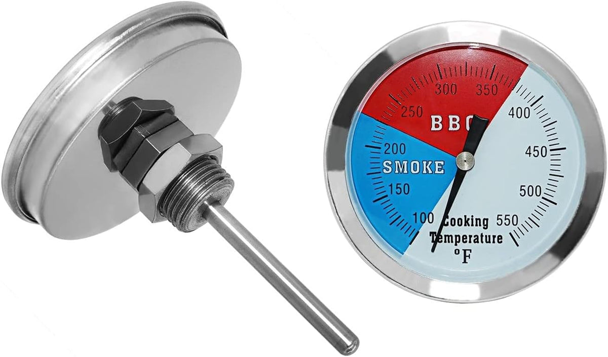 3 1/8 Inch Grill Thermometer Replacement for BBQ Grill and Smoker