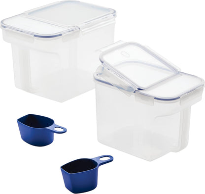 Lock & Lock Storage Bins Food Storage Container with Flip-top lids (Large)