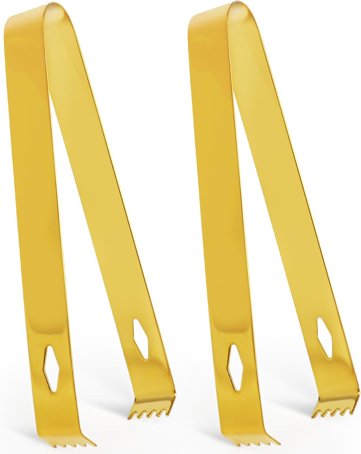 2 Pack Ice Tongs 5.9 Inch Small Serving Tongs Food-Grade Small Tongs for Appetizers Stainless Steel Sugar Tongs Ice Tongs for Ice Bucket Party Coffee Bar, Silver