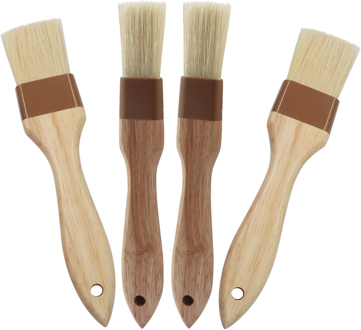LALOFE Pastry Brush Natural Bristle Set, 1 & 1.5 Inch