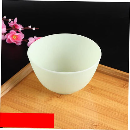 Didiseaon Odorless Anti-drop Silicone Mixing Bowl for Facial Masks Cooking Flexible Microwave Dishwasher Safe for Ingredients Sauces Medium Green