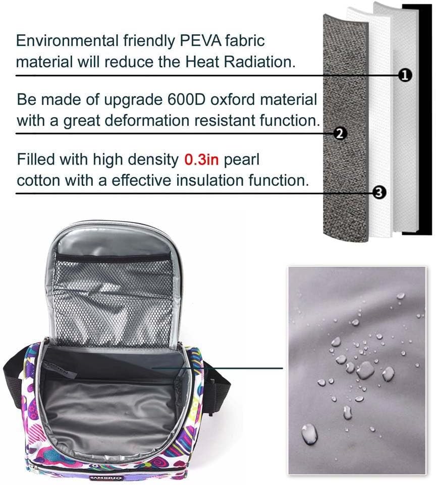Lunch Bag for Kids Coole Lunch Box Tote for Women Girls Boys Children Student Insulated Bento Bag for School Work Picnic Outdoor Activities
