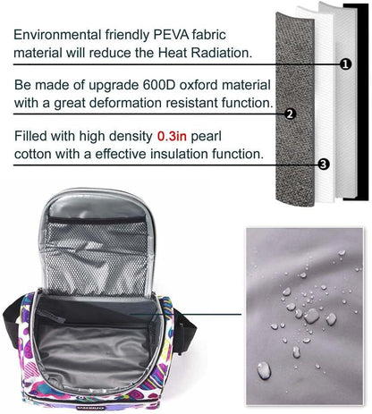 Lunch Bag for Kids Coole Lunch Box Tote for Women Girls Boys Children Student Insulated Bento Bag for School Work Picnic Outdoor Activities