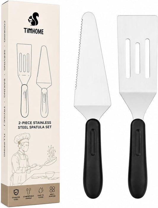 Small Metal Spatula Server Set of 2 - Baking Supplies Cake Pie Cutter