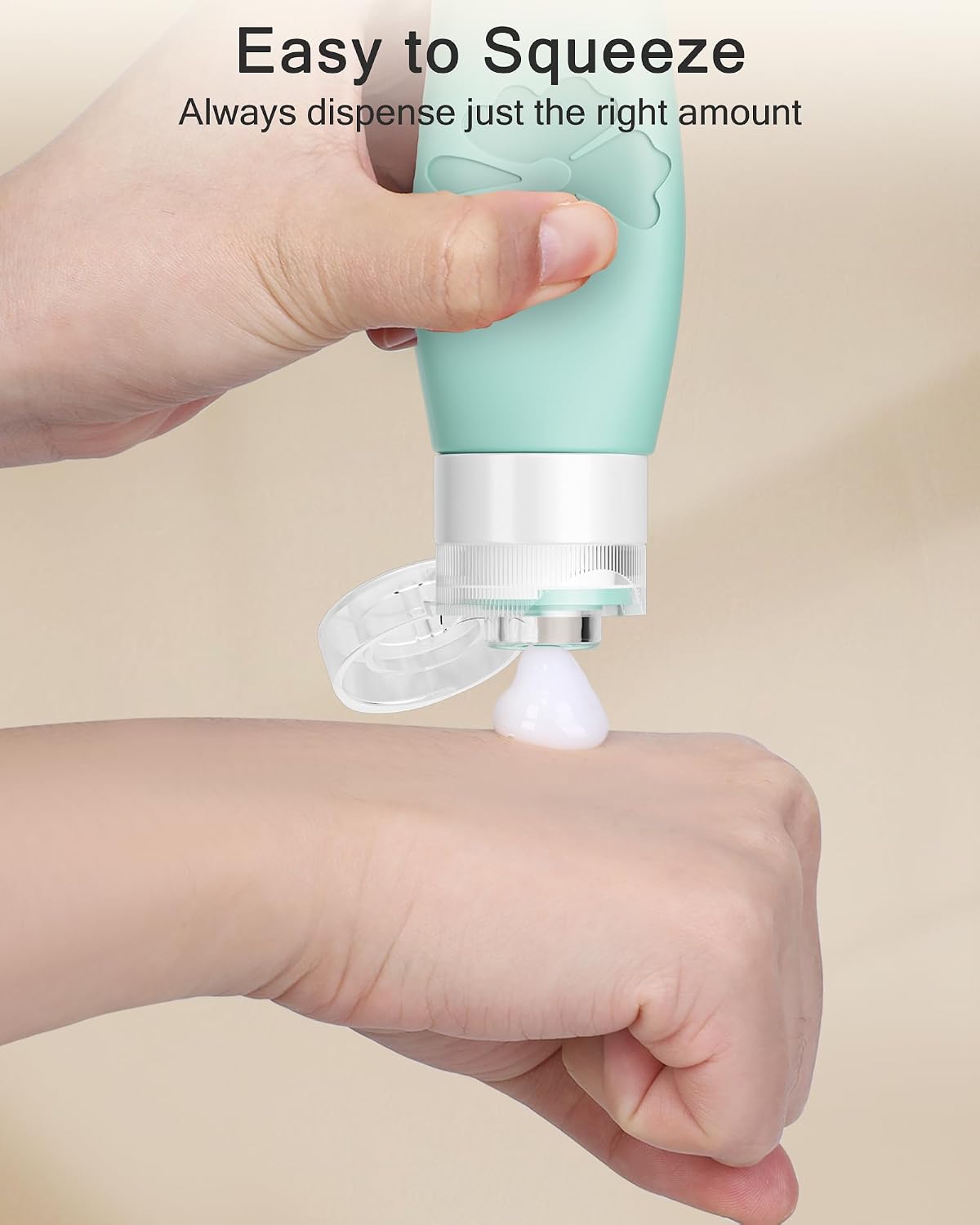 Quatish Travel Bottles for Toiletries, Original Patented Leakproof 3 oz Tsa Approved Travel Size Containers, BPA Free Silicone Shampoo and Conditioner Bottles, Camping Essentials