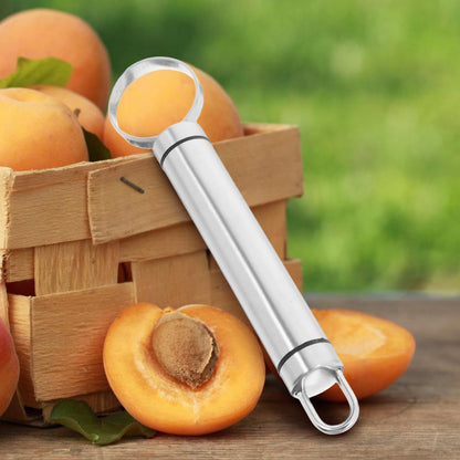 Hemoton 2 Pcs Stainless Steel Fruit Vegetable Corer Set