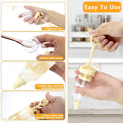 2-Layer Deviled Egg Containers With Lid, 36PCS Deviled Egg Tray Carrier with Handle and Piping Tool, Portable Stackable Egg Holder Platter Holder Organizer for Refrigerator Party Picnic Leak-Proof
