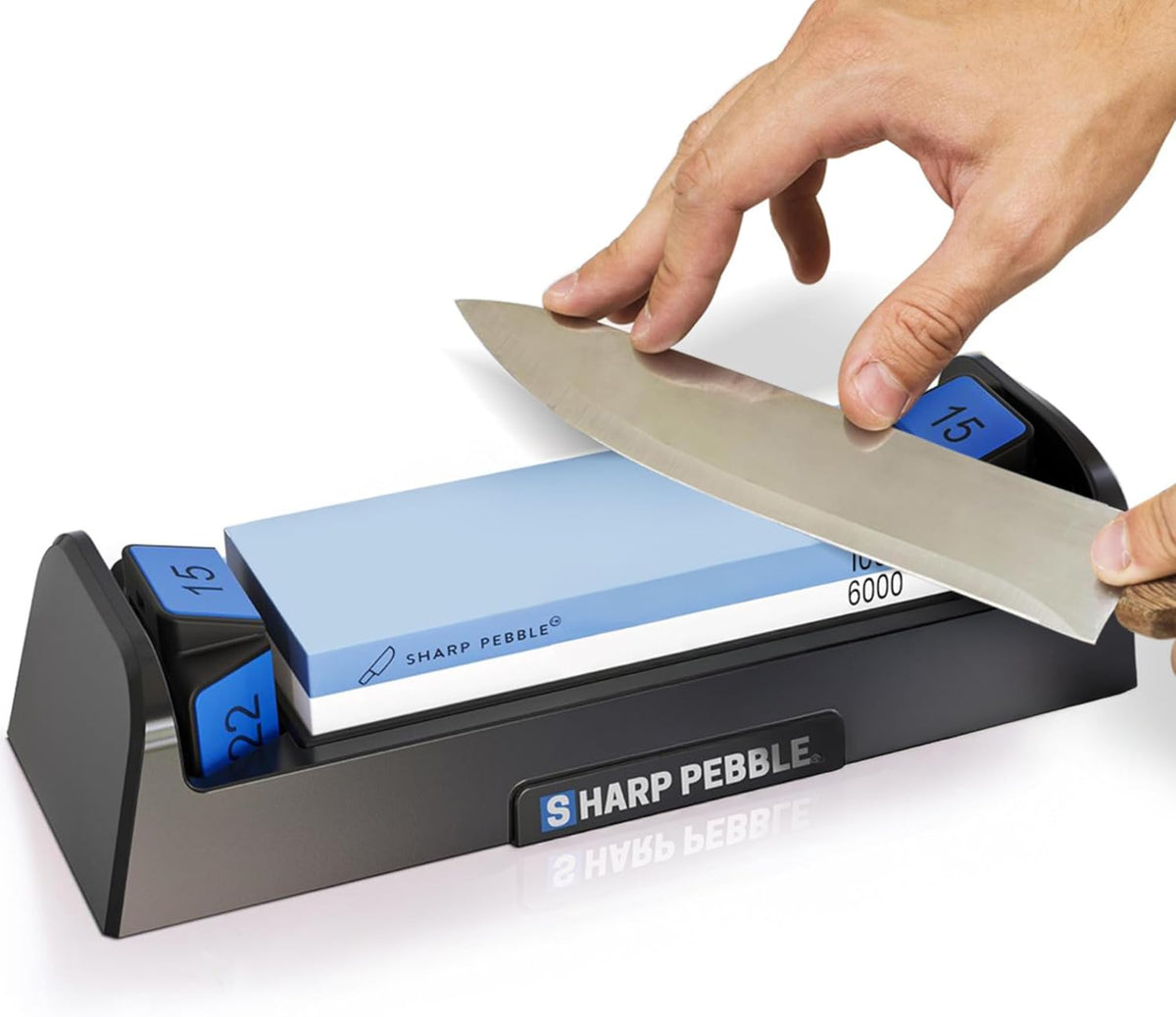 Sharp Pebble Complete Whetstone Knife Sharpening Stone Kit – 1000/6000 Grit