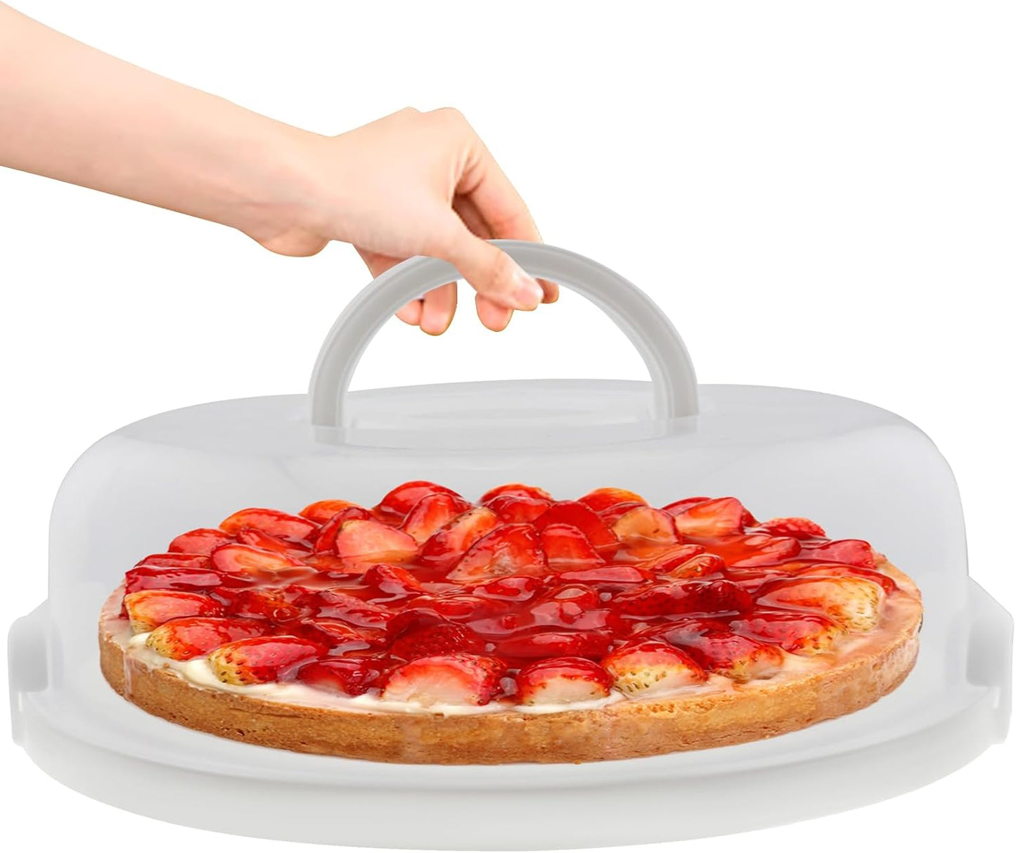 Pie, Cheesecake Carrier for up to 11 in Cake PieRound Cupcake Cake Holder for Muffin Cookies Food Storage Containers