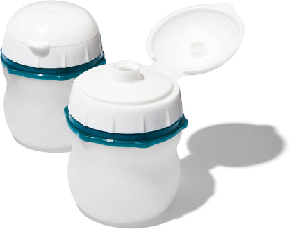 OXO Good Grips Prep & Go Snack & Dip Container, Snack Fuss-Free on the Move, Leakproof Reusable Small Meal Food Storage and Lid, Food Containers with Lids, Snack Organizer, 1.6 Cups/0.4 L