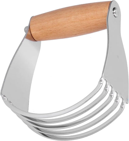 Pastry Blender 5-Blade Stainless Steel, Soft Grip Handle